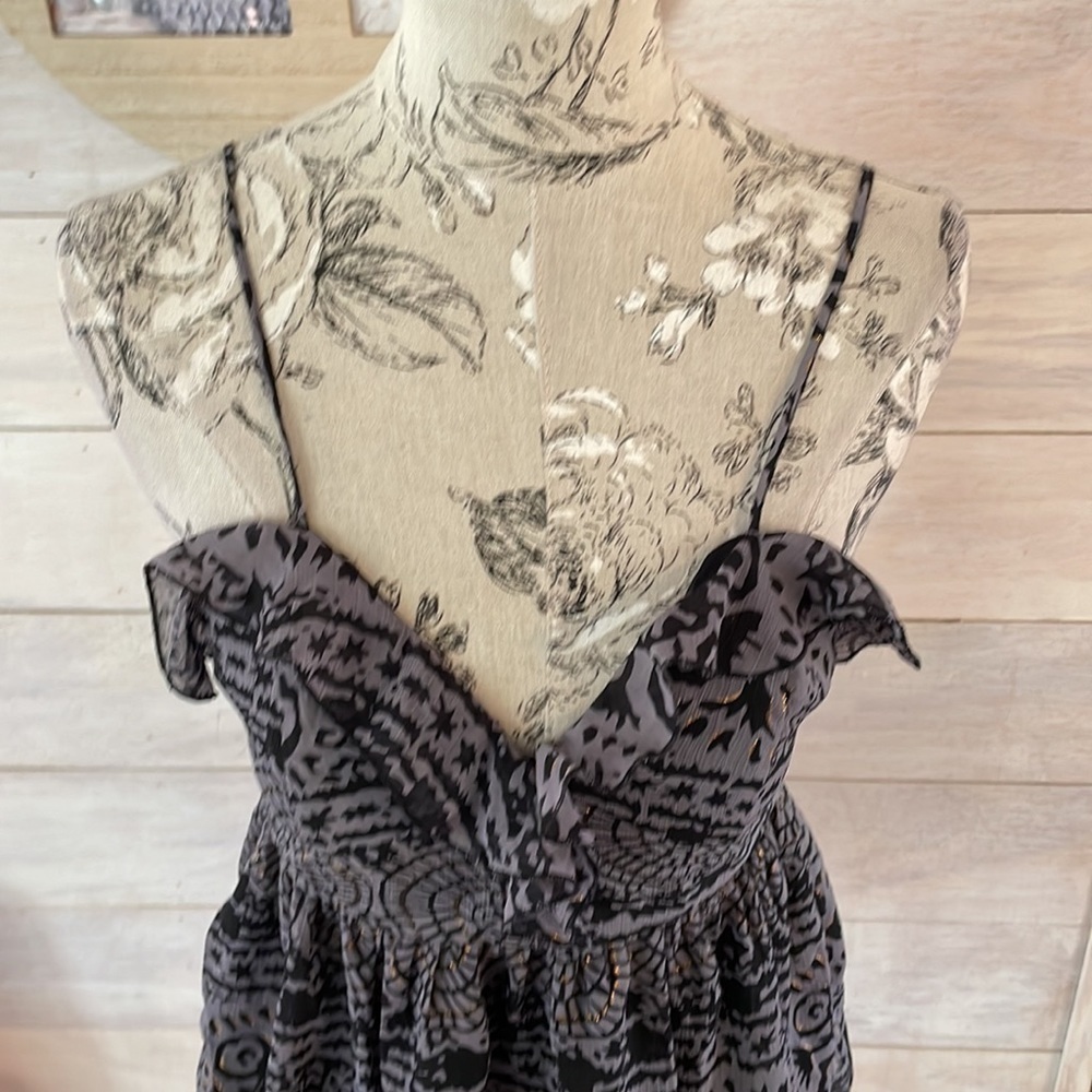 *kirra Black Gray Top M - Picture 2 of 4